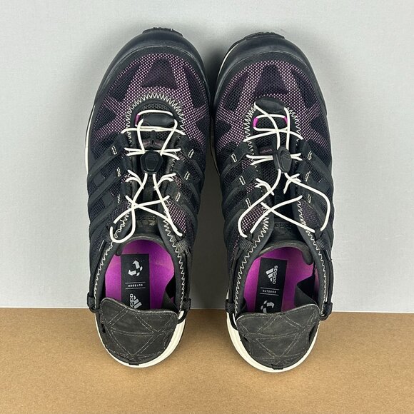 Adidas Hydroterra Shandal Outdoor Hiking Athletic Shoes Womens 10 Black Purple - Picture 5 of 11